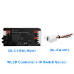 contrôleur led esp32 wled wifi rgbic digital bande lumineuse sensor interrupteur gestes blanc moderne