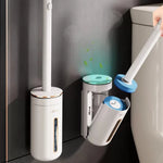 brosse wc jetable adhésive blanche bleue moderne salle bain nettoyage détartrant supplémentaire
