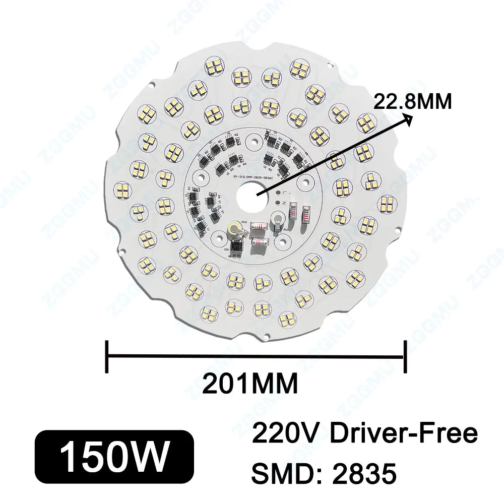 plaque led 200w 150w 100w blanc moderne aluminium driver free