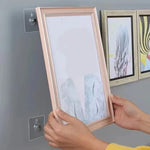 porte photos adhésifs blancs modernes sans perçage durables transparents affiches