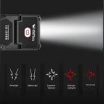 lampe torche noire rechargeable puissante 5w clips usb modernes compactes