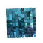 panneau mural décoratif violet bleu blanc doré mosaïque iridescente moderne clips 30cm 30cm