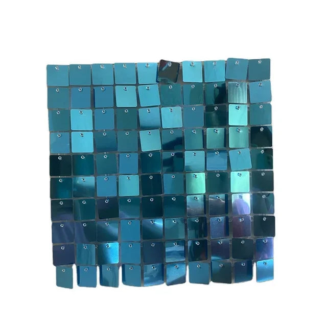 panneau mural décoratif violet bleu blanc doré mosaïque iridescente moderne clips 30cm 30cm