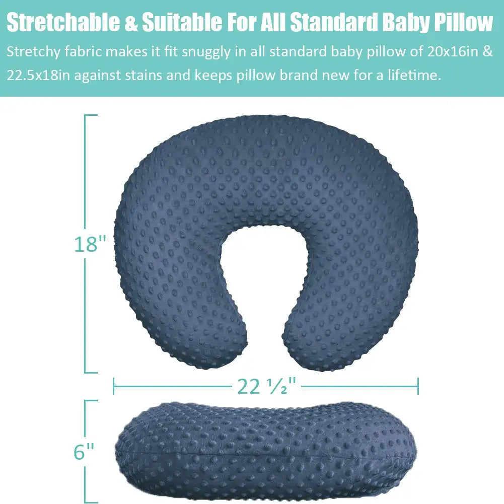 coussin portage bébé gris clair bleu marine points ronds ultra doux confortable