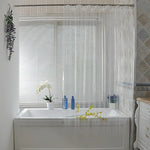 rideau douche transparent moderne aimants salle bain étanche résistant