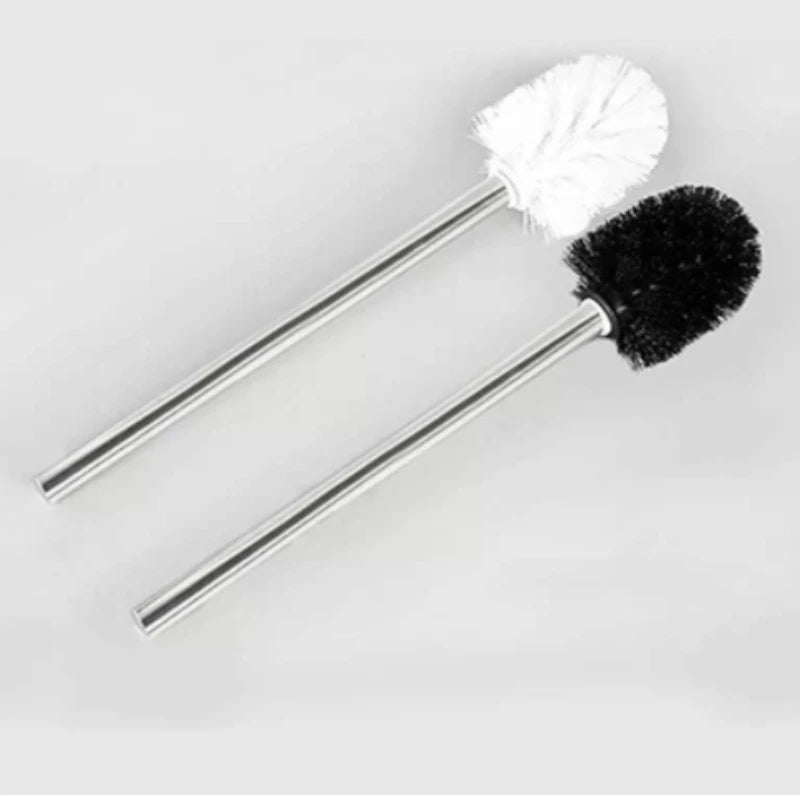 brosse toilette acier inoxydable noir blanche argentée respectueuse environnement utilitaire pratique