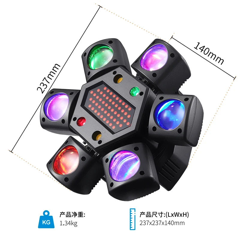 haut parleur multi directionnel noir moderne bras télécommande boîtier contrôle éclairage scène DJ disco
