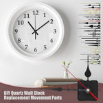 kits mouvement horloges murales aiguilles diverses couleurs moderne diy bricolage entretoises clés réglage
