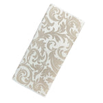 tapis cuisine absorbant rapide floral moderne polyestère bleu clair gris marron