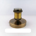 socle lampe moderne noir cuivre argent doré mat métal vis câbles électrique