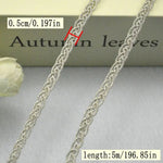 ruban métallique tressé or argent noir classique 1.2cm 0.5cm 0.8cm 5mètres couture artisanat diy
