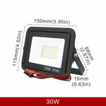 projecteur led 12v noir moderne ip66 20w 30w 50w 100w clips alu 50000h