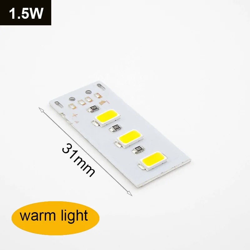 bande led blanc jaune matrice diodes modernes 31mm 75mm 150mm cible diy usb