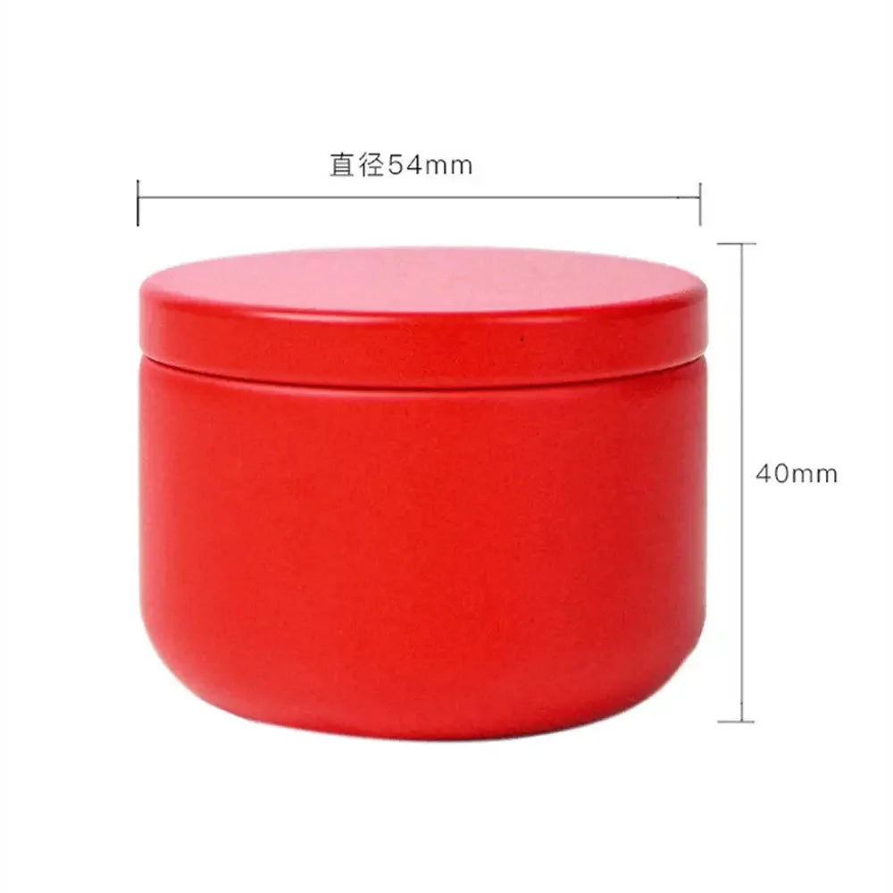 boîte thé métal ronde mate moderne rangement bijoux petits objets