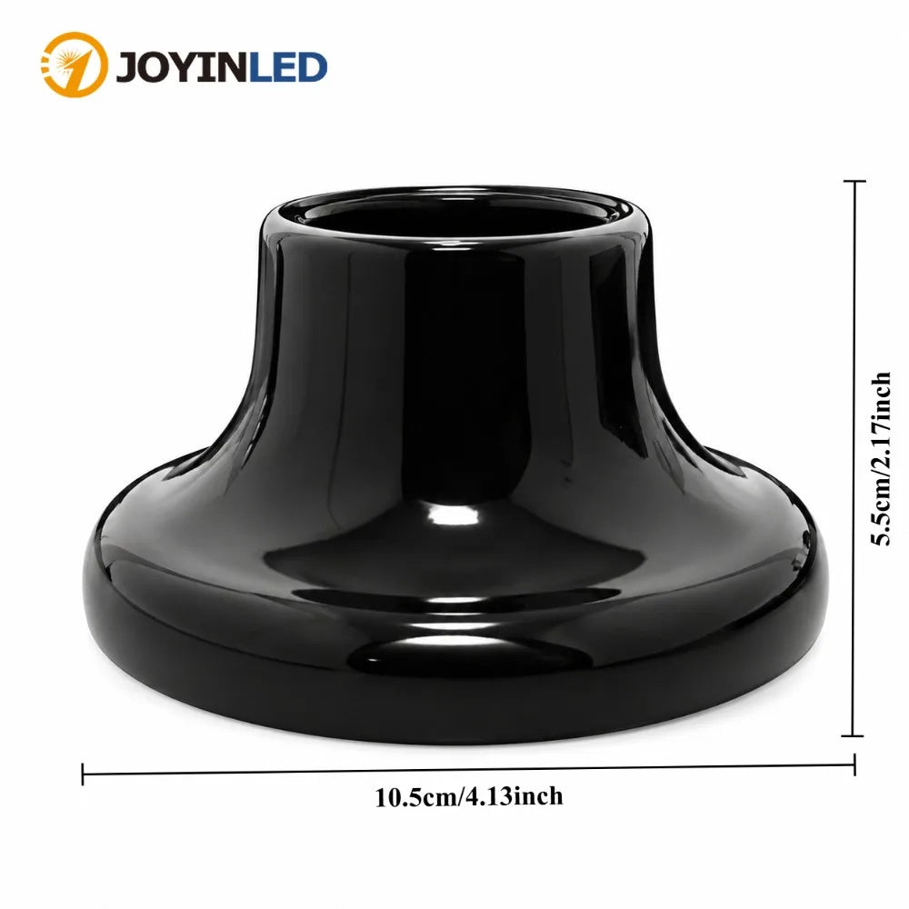 supports lampe led socle céramique noir blanc modernes adhésifs vintages compatibles e27