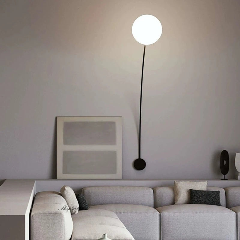 lampe poser moderne dorée lampe verre blanc sphérique éclairage chambre salon minimaliste led adaptable