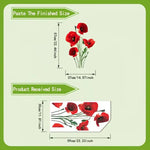 sticker mural adhésif fleurs libellules moderne intérieur décoration salle bain chambre floral transparent vert