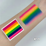 ruban adhésif multicolore rayures horizontales moderne stickers pinceau peinture corporelle uv luminescente halloween festivités