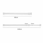 tringle télescopique blanc moderne 40 70cm diamètre 13 10mm spiralée salle bain