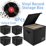 boîtes rangement vinyles moderne 33cm pièces noir poignées fermeture scratch respectueux environnement