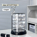 boîte bijoux transparente moderne couches portable organisation rangement maquillage acrylique