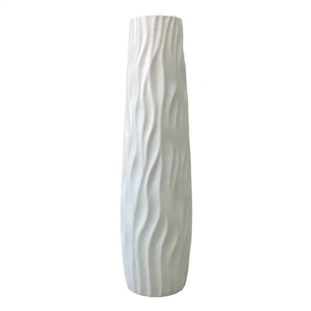 vase moderne blanc noir gris ondulations texturées fleurs dahlias décoration intérieure haute qualité