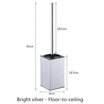 brosse wc moderne or noir argent acier inoxydable porte brosses toilette fixation murale poignée