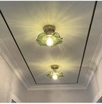 lustre suspendu vintage verre coloré tulipe filaments ampoule salon chambre