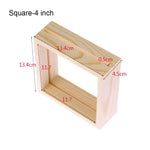cadres photo bois transparent minimaliste rustique nature deco intérieure vintage feuilles sèches