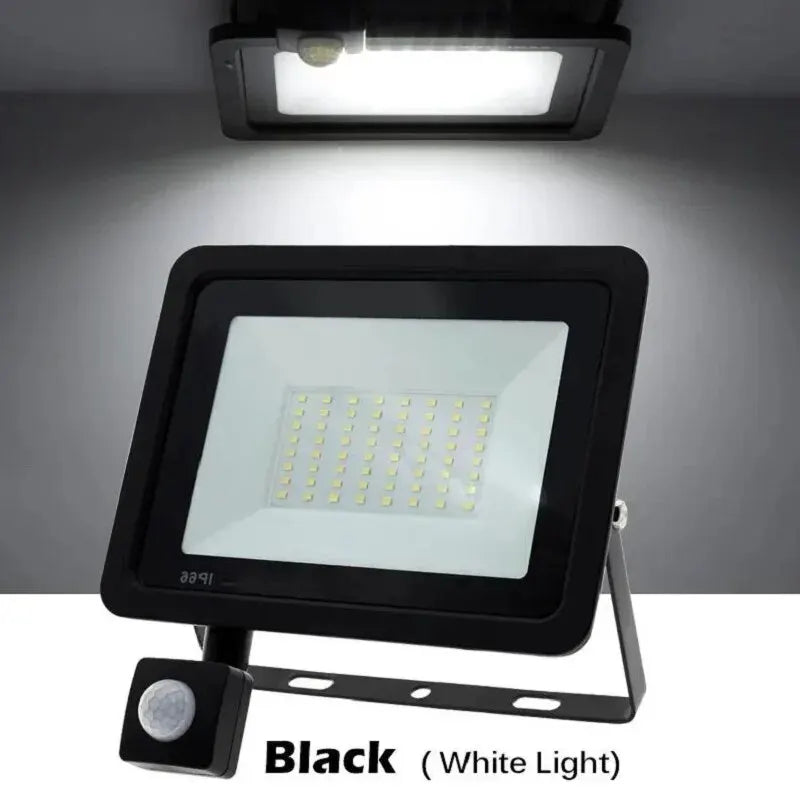 projecteur led noir moderne capteur pir interrupteurs rotatifs ip65 étanche 110 240v ul rohs