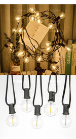 ampoules led transparentes filament doré opalescent vintage 220v 1w 5w guirlande extérieure 14 chips