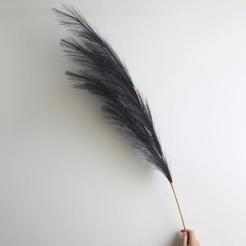 décoration mariage boho herbe pampas artificielle 100cm plumes séchées naturel rustique intérieur anniversaire