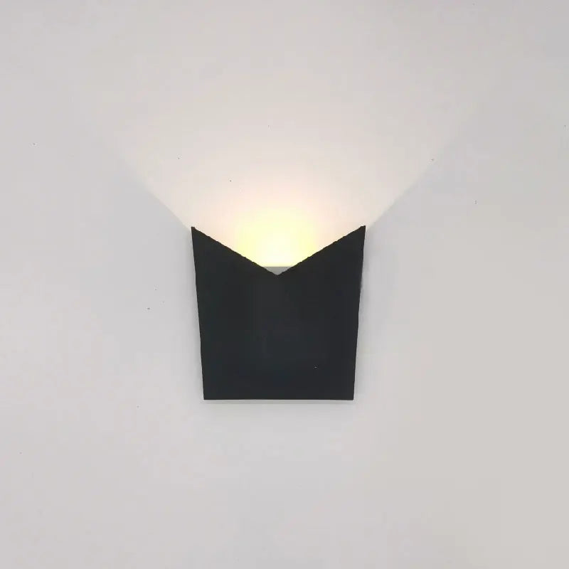 lampe murale moderne noir résistante l'eau ip65 encastrable flux lumineux faible