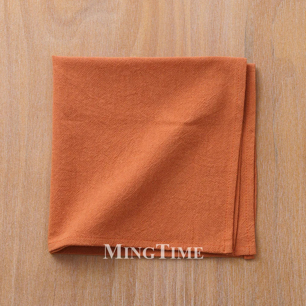 serviettes table coton uni classiques couleurs variées maison party festive