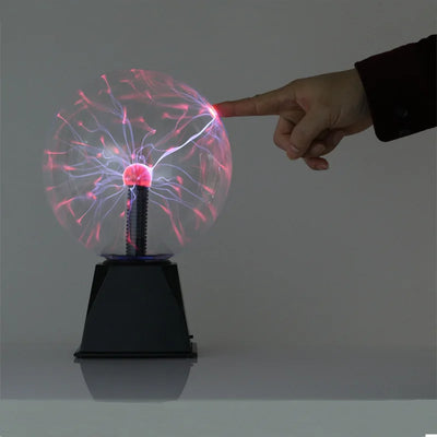 Lampe de chevet à plasma en verre jaune