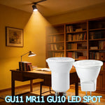 lot ampoules led spot gu11 gu4 blanc éclairage intérieur moderne maison