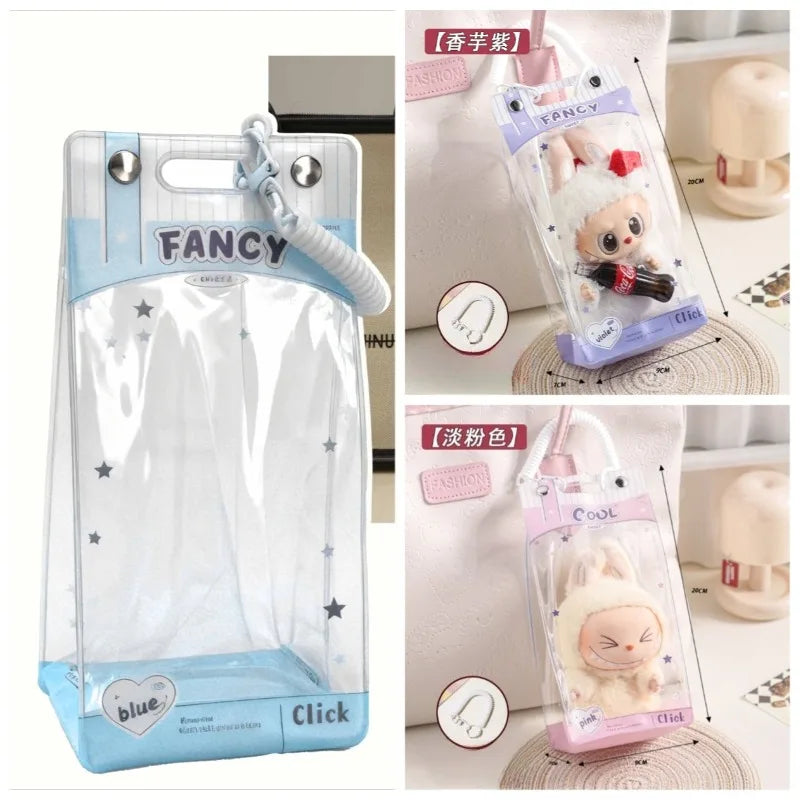 sac main transparent étoiles blanches anniversaire mariage noël minimaliste fancy click