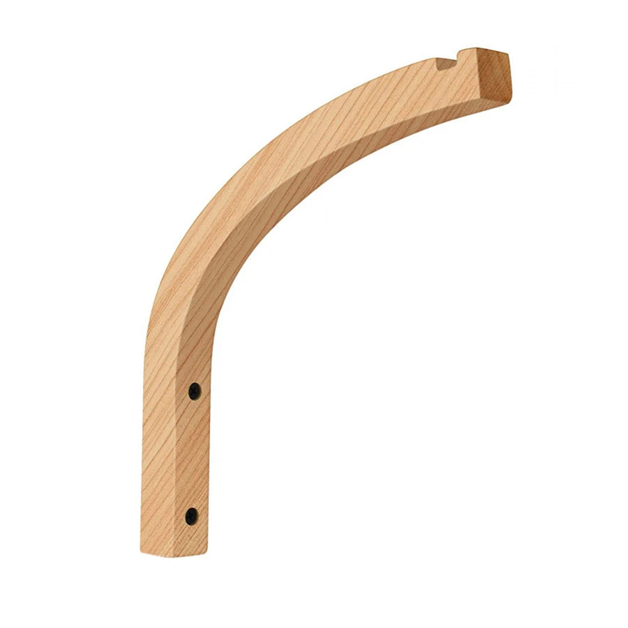 supports murals bois naturel clair plantes suspendues modernes vis fixations balcon maison