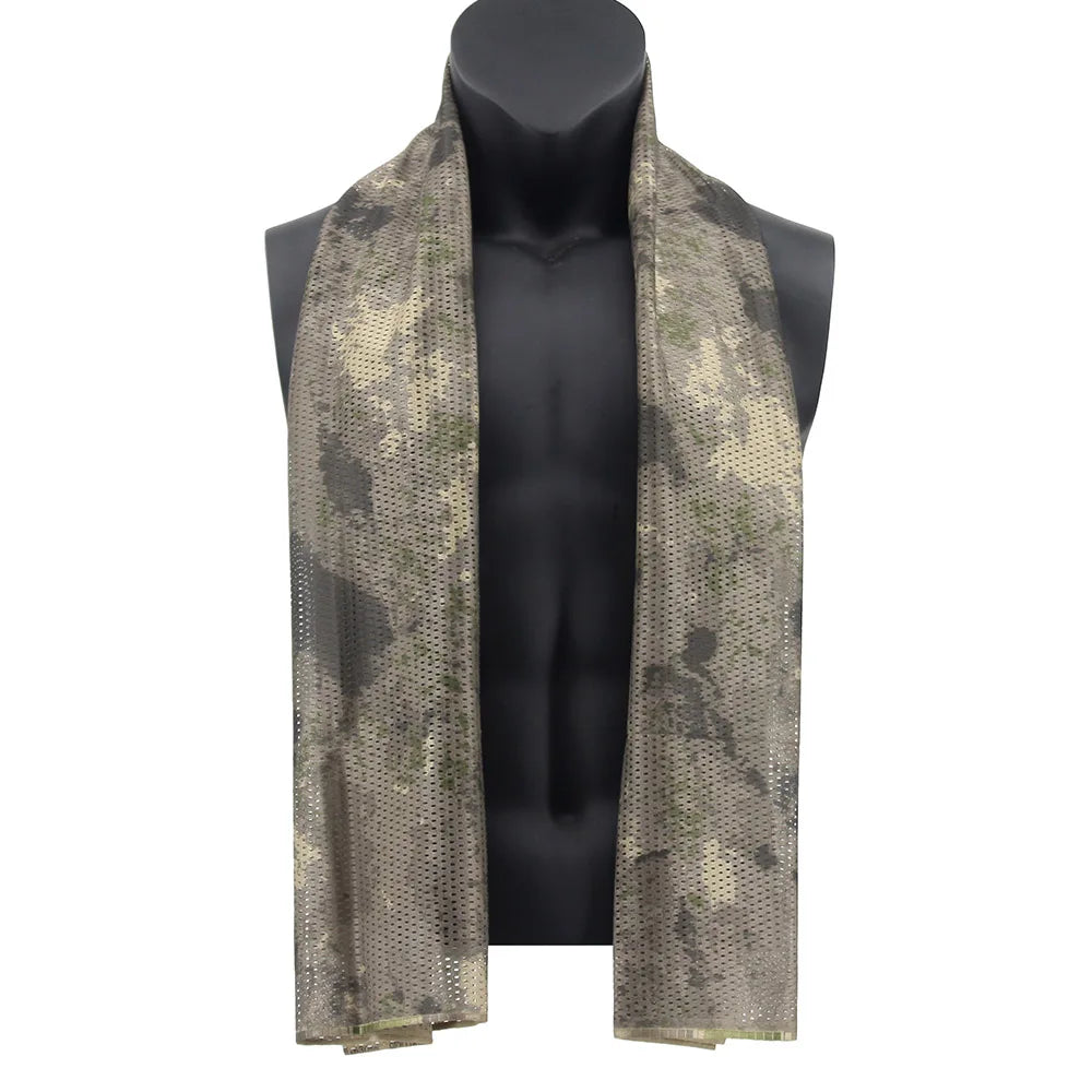 écharpe camouflage vert beige noir homme printemps été automne hiver