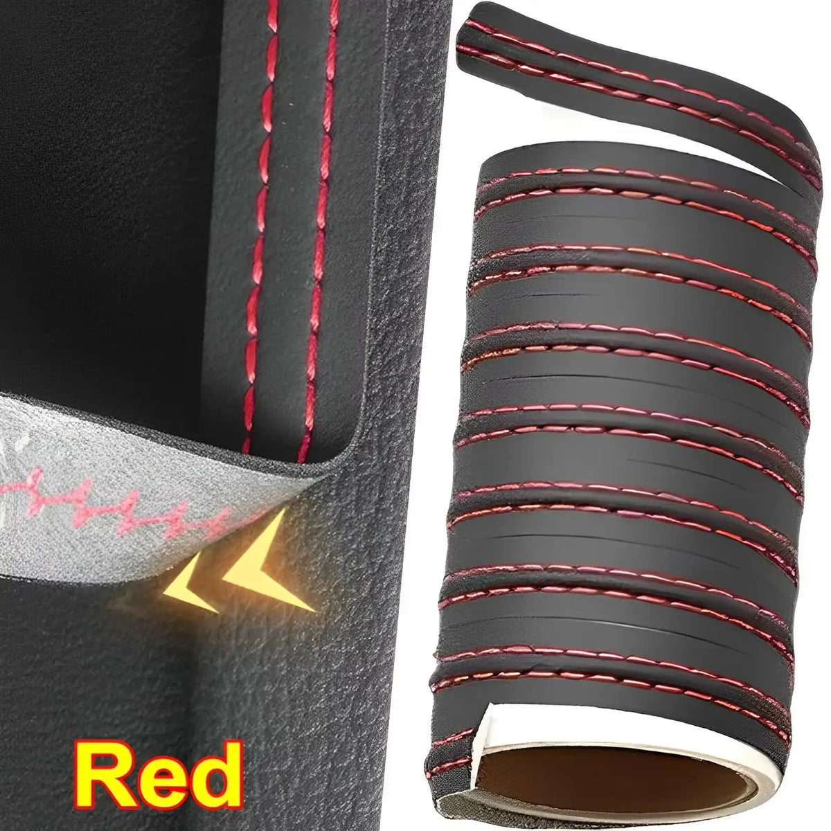 bande decorative adhésive polyuréthane noir rouge bleu blanc intérieur voiture