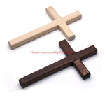décoration murale croix bois clair minimaliste simple ornement religieux