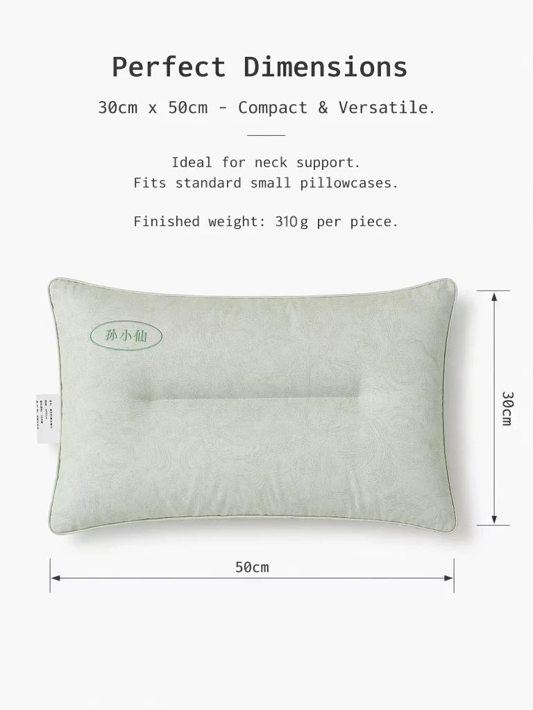 oreiller coton vert clair moderne 30x50cm uni antibactérien lit chambre decoration