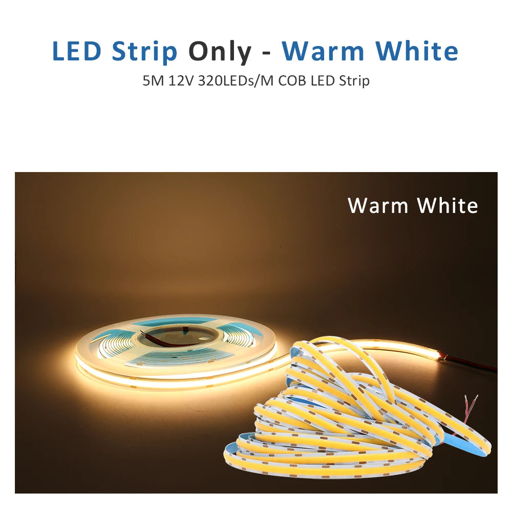 contrôleur led motion pir bande led flexible smd cob blanc moderne adhésif 12v 24v