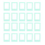 cadres photo aimants couleurs violet rose bleu moderne minimaliste cartes postales