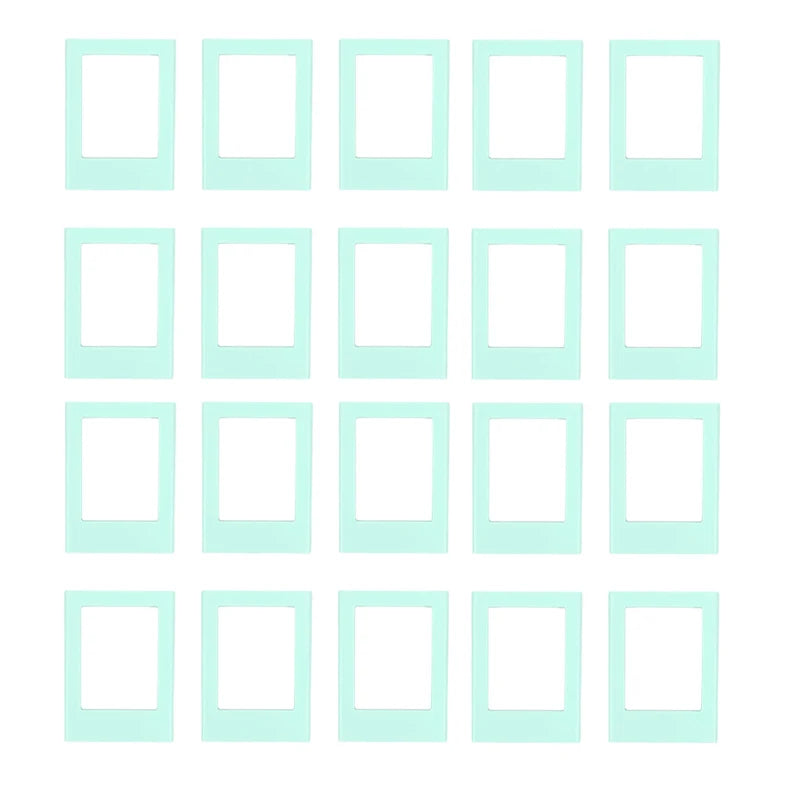 cadres photo aimants couleurs violet rose bleu moderne minimaliste cartes postales