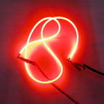 ruban led flexible lumineux câble néon décoratif couleur rouge vert bleu orange clips