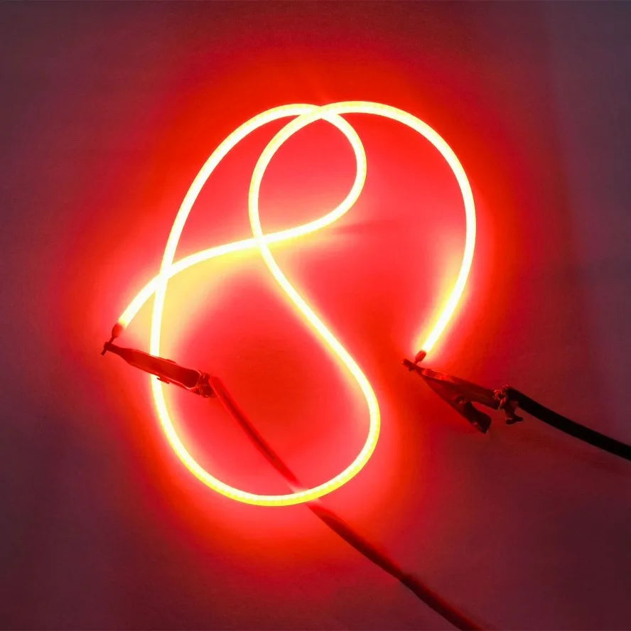 ruban led flexible lumineux câble néon décoratif couleur rouge vert bleu orange clips