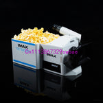 projecteur imax blanc popcorn boîte rangement industriel thème cinéma snacks