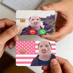 cartes visite personnalisables adhésives anti rayures motifs étoiles porc paysages modernes