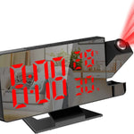 horloge projecteur numérique moderne affichage température couleur noir blanc verte rouge tactile